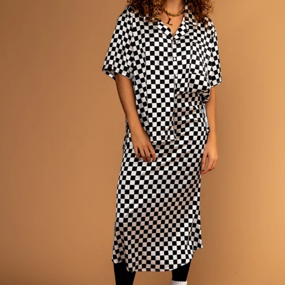 Dressed in LALA Dresses & Skirts - Selling this matching satin set! Bought from Dressed in lala and never worn!